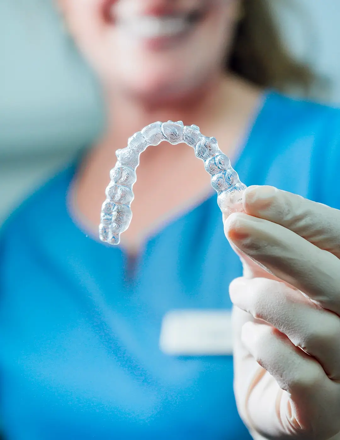 Invisalign clear aligners for teeth straightening