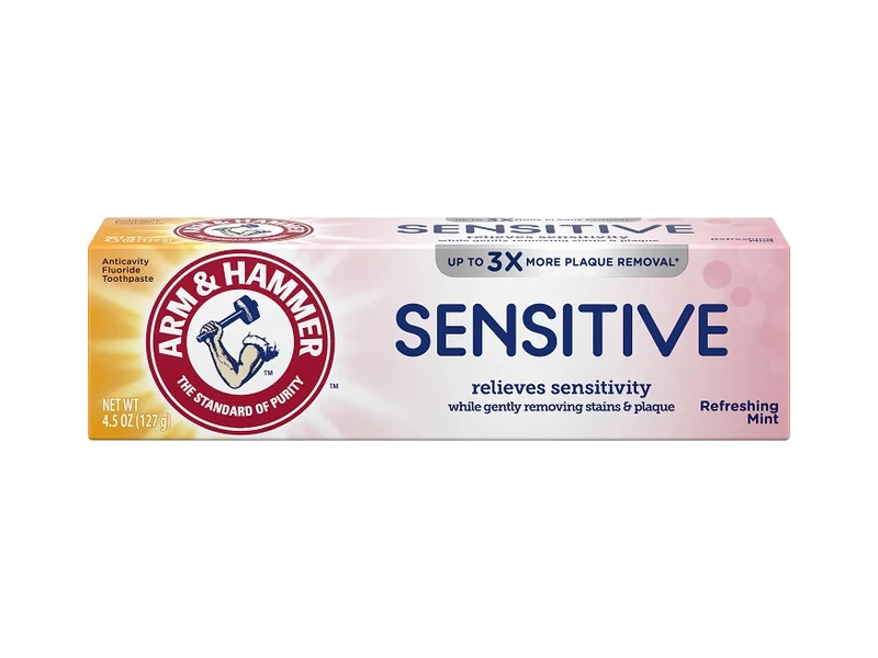 Arm & Hammer Sensitive Teeth & Gums toothpaste box