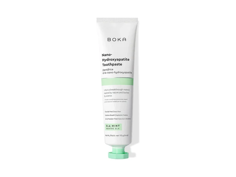 Boka Ela Mint nano-hydroxyapatite toothpaste tube