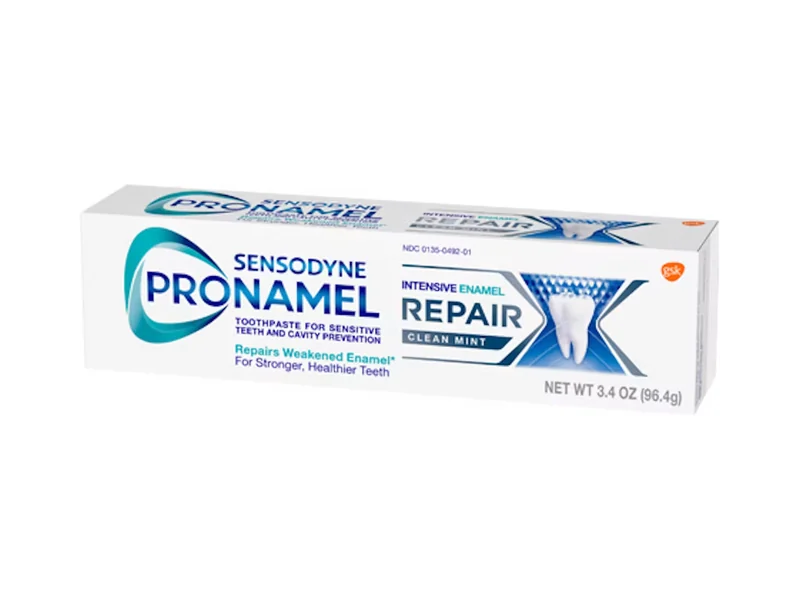 Sensodyne Pronamel Intensive Enamel Repair toothpaste box
