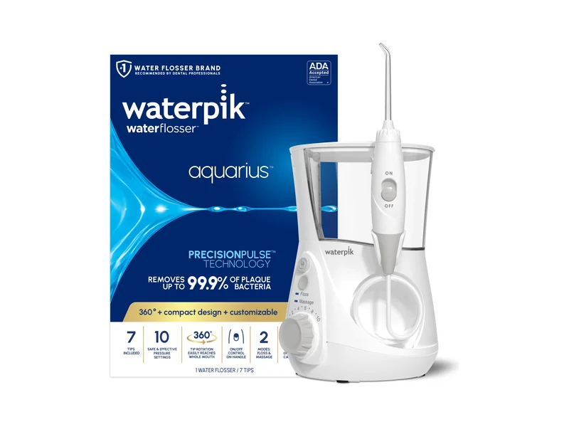 Waterpik Aquarius water flosser and box